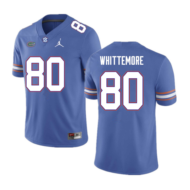 Men #80 Trent Whittemore Florida Gators College Football Jerseys Sale-Royal